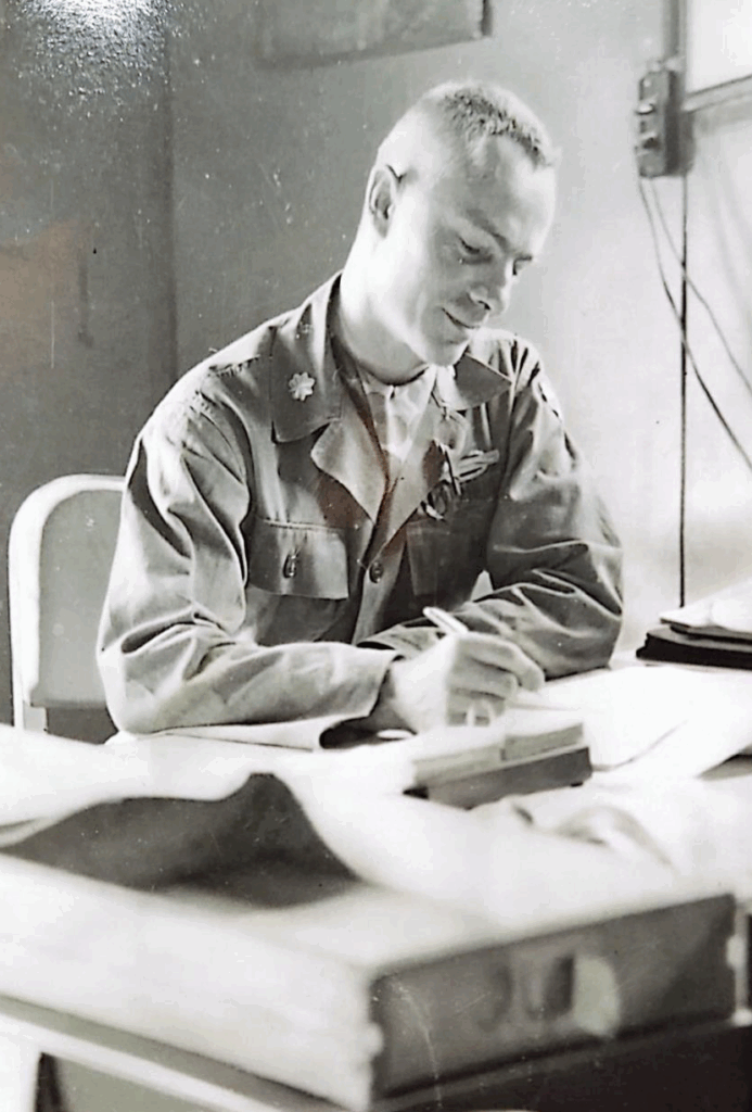Lt. Col. Verheul, found at his desk in South Korea, believed to be in 1953.